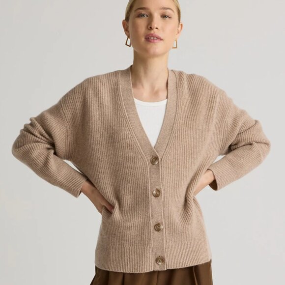NWOT Quince Mongolian Cashmere Cardigan - Size M - Picture 1 of 7